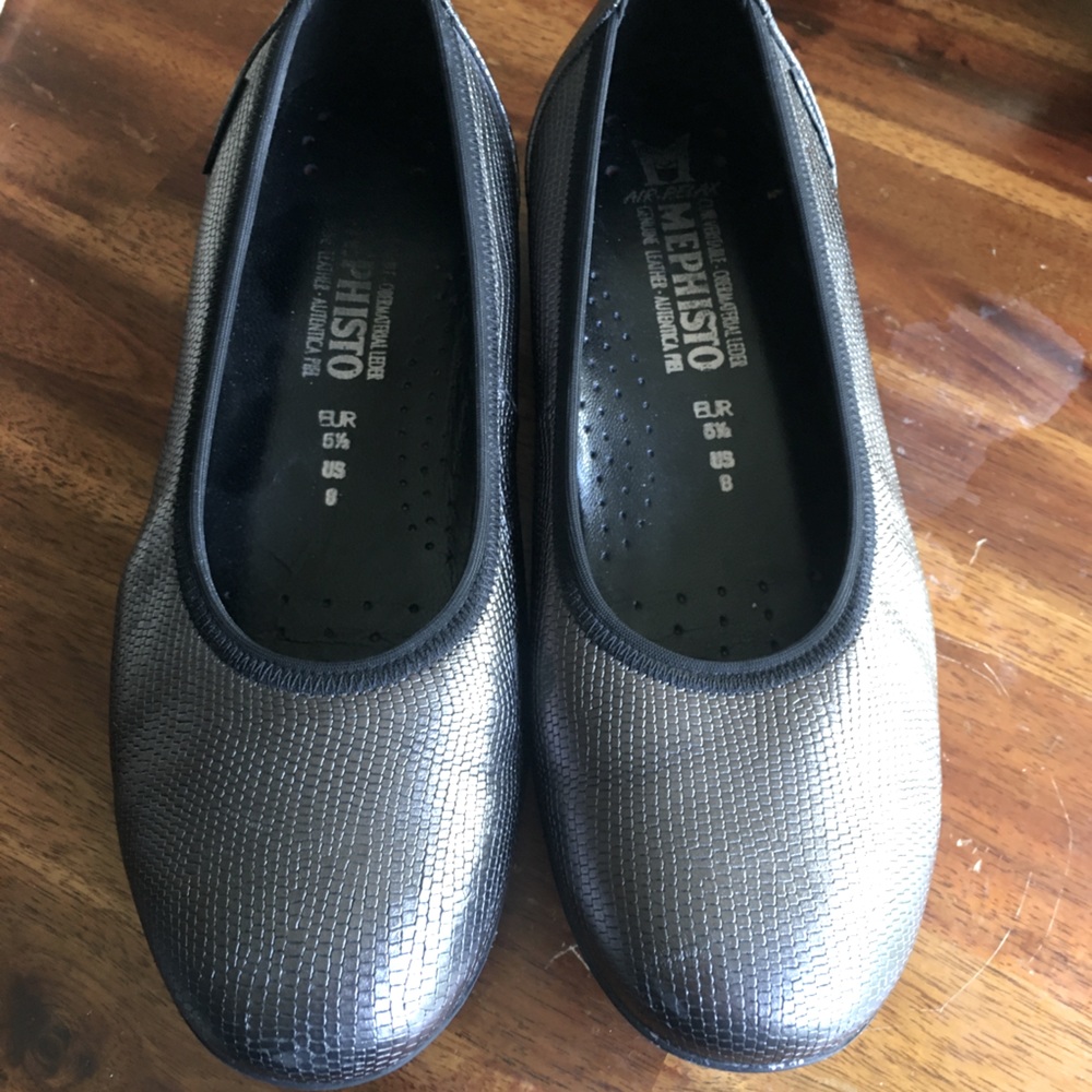Mephisto Emilie Metallic Ballerina flats